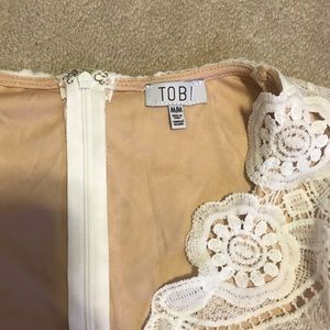 NEVER WORN Tobi White/sheer dress